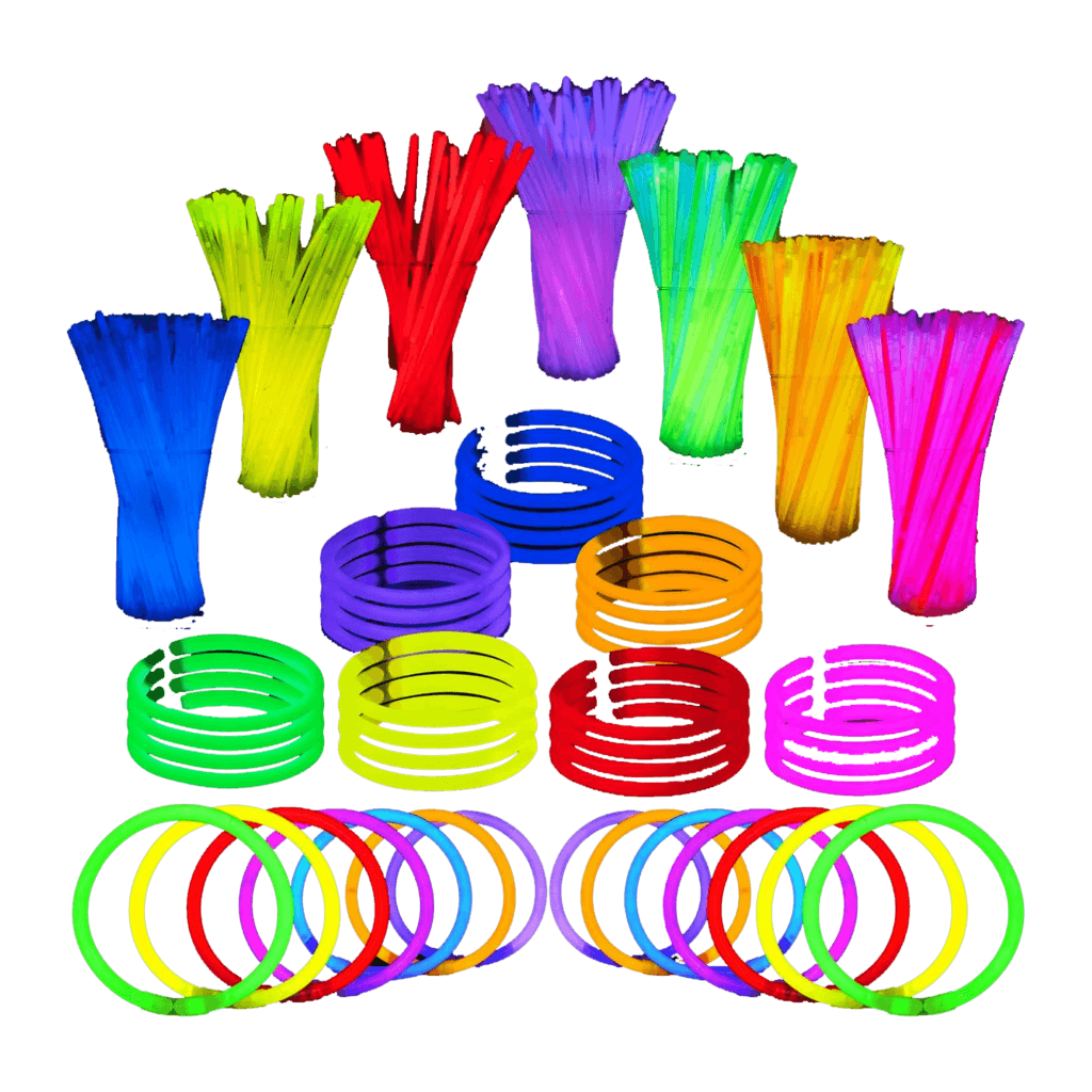 144 Pcs Glow Sticks Bulk 8" Bracelets Necklaces